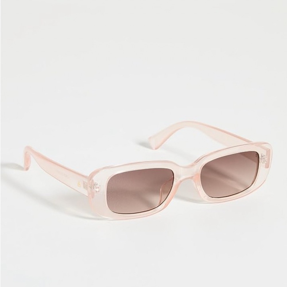 AIRE Ceres Sunglasses Chic Transparent Pink Rectangular Sunglasses